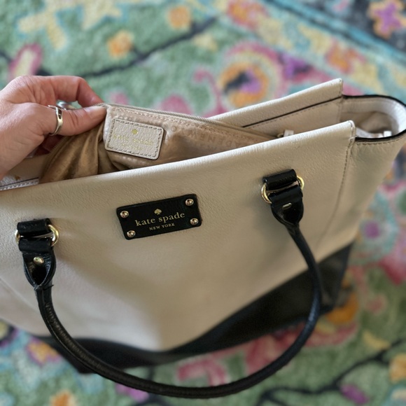 Black and white square KATE SPADE bag - Picture 4 of 4